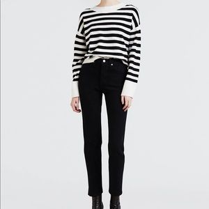 Women’s Levi brand black corduroy jeans